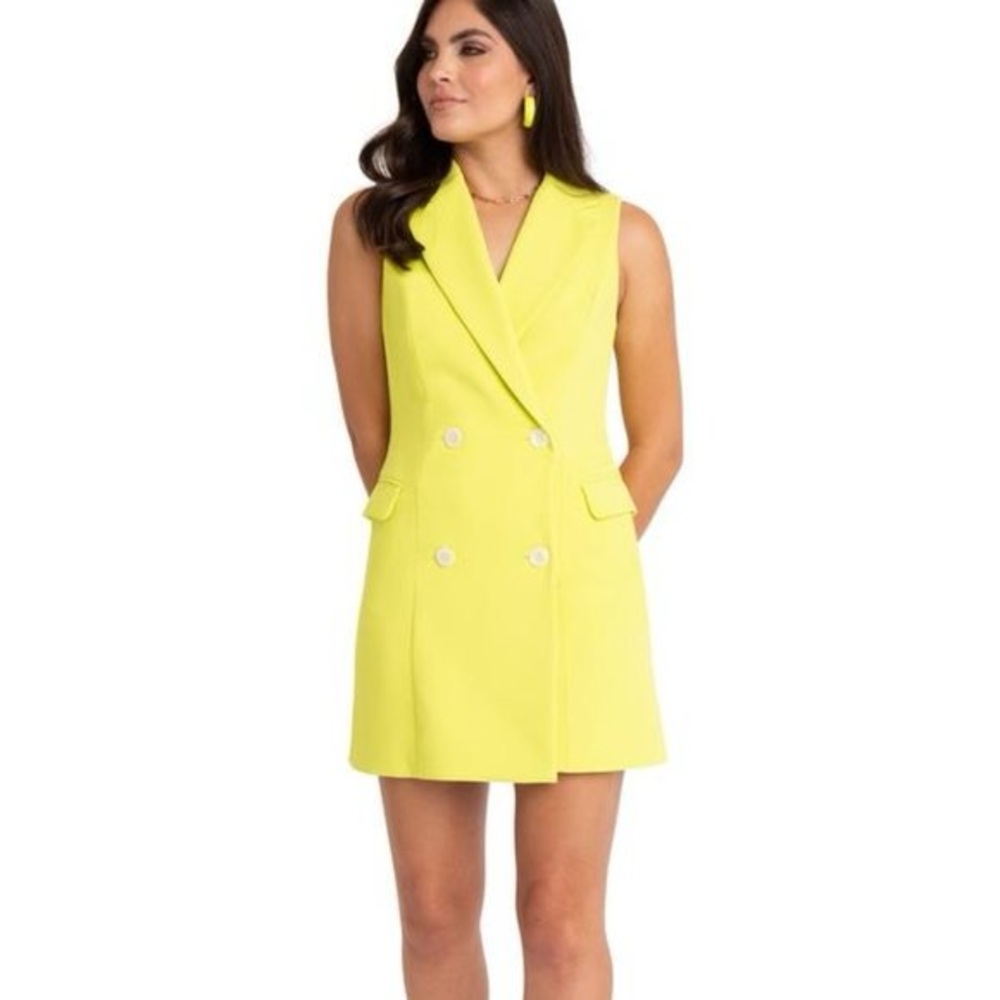 Black Halo Rio Double-Breasted Mini Dress